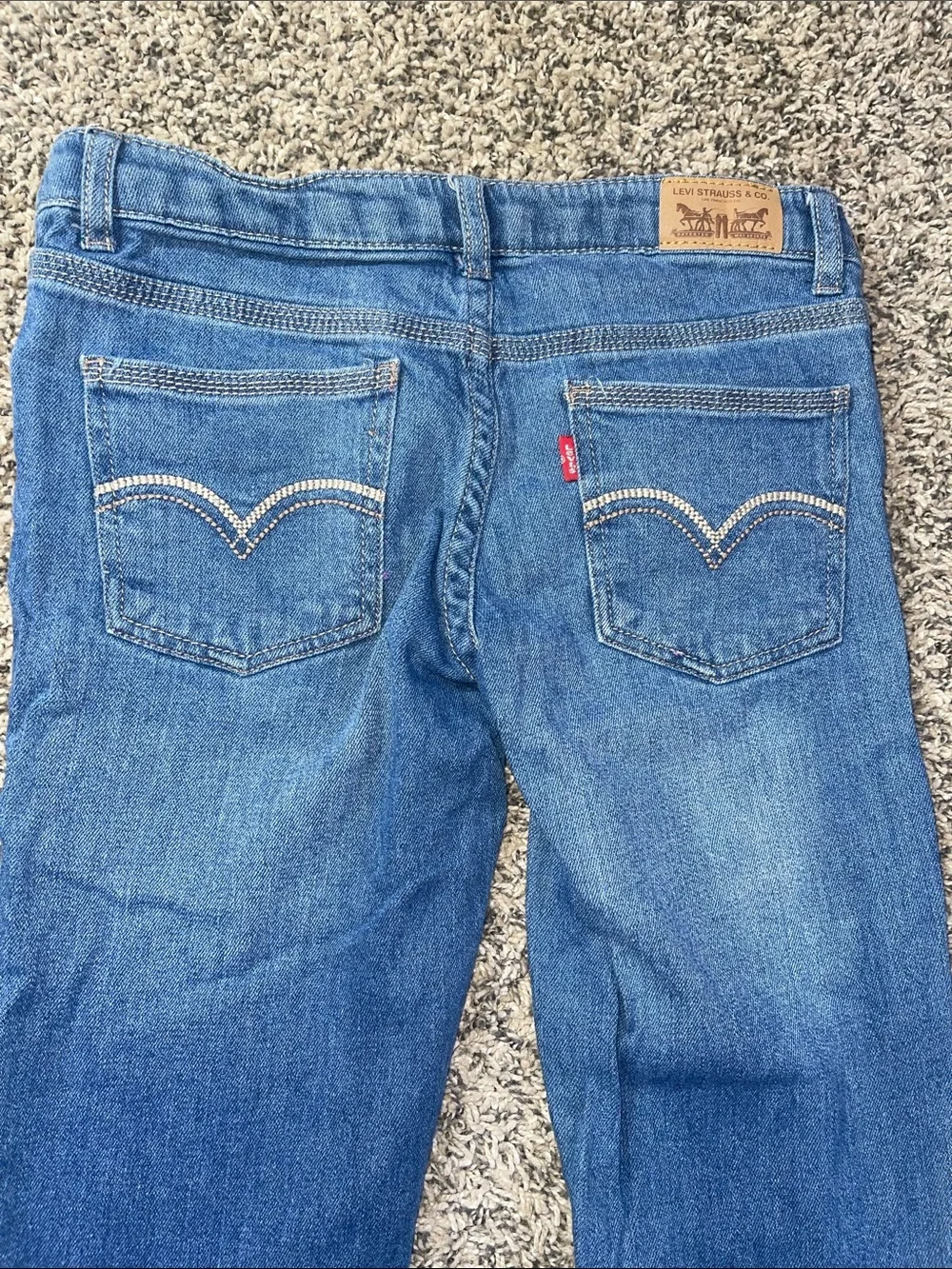 Girls Levis Denim Leggings girls size 14 regular adjustable waist skinny jeans